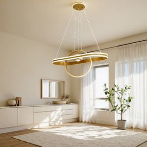 Lampu Gantung Mewah Modern 2026 Desain Industrial High-End Tiga Warna dengan Fitur Peredupan untuk Restoran, Bar, Kamar Tidur Utama - Product Image 5