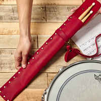 Sac pour baguettes personnalisé en cuir PU Kit de porte-baguettes avec étui pour clés de batterie Cadeau pour batteur