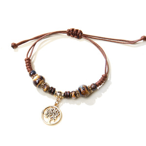 Hand Woven <b>Beaded</b> <b>Bracelet</b> With Tree Of Life Charm Adjustable Red String Fashion Jewelry Gift For Women Autumn 2018 - Product Image 5