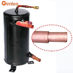 Bay hơi làm mát không khí công nghiệp đáng tin cậy và an toàn đôi tường Ống trao đổi nhiệt cho nước uống R134a sau khi mát - Product Image 1