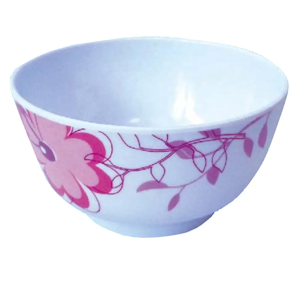 Small Bowl Stackable Dishwasher Safe melamine Bowls for Side Dish Ice Cream Dessert Rice 4.5 Inch Set of 4 White