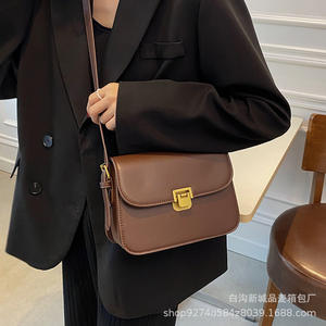 Sac à main tendance pour homme 2025, style bohème coréen, fermeture à bande élastique, forme carrée, doublure en cuir véritable - Product Image 3