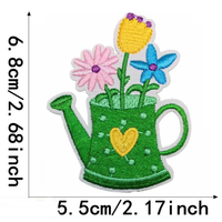 Mignon Printemps Fleur Oiseau Abeille Parapluie Papillon Fer sur Patchs Brodés pour Vêtements Sac Décoration