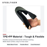 STEELTIGER Schmutzfänger für 2024-2026 Model 3 Highland 4-teilig Clip-On Ohne Bohren Schwarzes TPE PP Spritzschutz-Set Kompatibles Zubehör