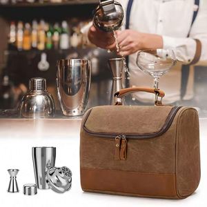 Kit de barman professionnel portable en toile, échantillon gratuit, ensemble d'accessoires de bar, sac à outils pour barman - Product Image 6