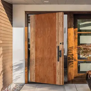 Özel lüks villa ana pivot masif ahşap kapı avrupa tarzı ev giriş pivot masif ahşap kapı