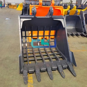 Cucharón de Excavadora Personalizado de Alta Resistencia con Estructura de Aleación / Cucharón de Excavadora con Rejilla para SY375 SY365 SY335 - Product Image 4