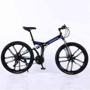 Bicicleta de Montaña plegable de peso ligero, bici con freno de disco doble, 26 pulgadas y 21 velocidades - Product Image 2