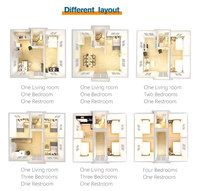 Maison mobile en conteneur extensible, maison extensible personnalisée, préfabriquée, conteneur de 20 à 40 pieds