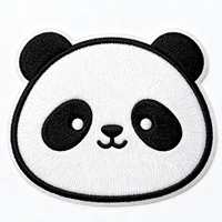 Patchs thermocollants personnalisés en feutre chenille de luxe avec logo brodé, motifs animaux mignons de dessin animé, et strass en TPU pour chapeaux et sacs