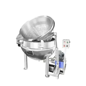 High quality food gas and electricity heating jacketed kettle/food processing Stainless steel cooking kettle with mixer