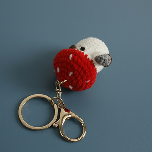 Cute Cartoon <b>Pirate</b> Mushroom Keychain Miniature Food Shaped Wholesale Keyrings Crochet Handmade Amigurumis Crochet Bag Charm <b>Toy</b> - Product Image 5