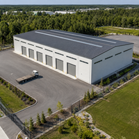 Entrepôt à Grande Portée en Structure Acier avec Lucarnes, Conforme AISC, Imperméable, Atelier Préfabriqué, Bâtiment de Stockage, Garage, Bâtiment Logistique