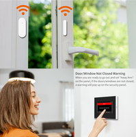Staniot Tuya Smart Door Sensor 433Mhz Home Security Open/Closed Detectors for Door/Window Compatible with Alexa Google Home