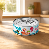 MAIDOU Nourriture humide pour chats sans céréales, saveur poulet, riches en protéines, en sachets - Pour la santé de la peau, des articulations et de l'appareil digestif