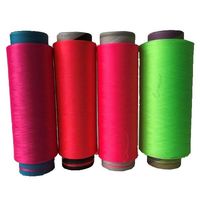 Fil de polyester DTY blanchi respectueux de l'environnement 150D