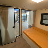 Maison préfabriquée portable et personnalisable en forme de cabane Apple, conteneur, maison modulaire haut de gamme, micro-maison compacte, aménagement compact pour bureau, hôtel 19.1 ㎡