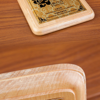 Vente en gros Certificat d'honneur en bois MDF populaire Souvenir bonus de fin d'année avec gravure élégante