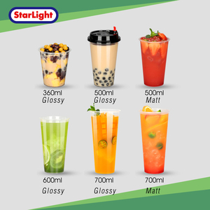 Ly nhựa dùng một lần trong suốt 12oz 16oz 24oz 32oz có nắp, dùng cho sinh tố và trà sữa mang đi, chất liệu PP, đường kính 90mm - Product Image 3