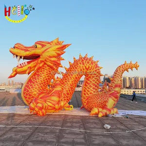 Aufblasbarer Tier maskottchen Chinesischer Drache aufblasbarer Drachen ballon für Werbung