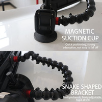Lampe de détection de bosses de voiture à aspiration magnétique, lampe de nivellement pour réparation sans peinture, tube flexible en forme de serpent