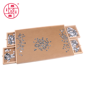 Bảng Câu Đố 1000 Miếng Bàn Ghép Hình Bằng Gỗ Với 4 Ngăn Kéo Lưu Trữ Trượt - Product Image 2