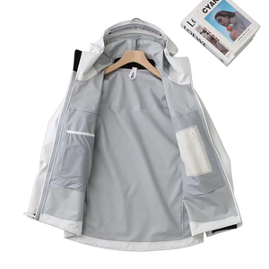 <span class=keywords><strong>Veste</strong></span> Coupe-Vent Hardshell Extérieur Imperméable Professionnelle pour Hommes et Femmes, Motif Imprimé Grande Taille pour Alpinisme et Ski - Product Image 5