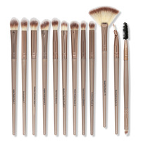 Ensemble professionnel de 12 pinceaux de maquillage pour les yeux en nylon végétalien, nouvelle arrivée, très bien notés, pinceaux cosmétiques professionnels
