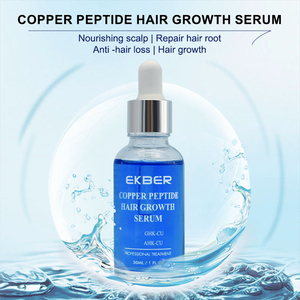 Aangepaste Logo Haaruitval Preventie Ahk-Cu Haar Groei <span class=keywords><strong>Serum</strong></span> Haarverzorging Ghk-cu Blauw Koper Peptide Biotine Haar Groei <span class=keywords><strong>Serum</strong></span> - Product Image 5