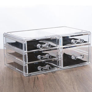 Mazon-estuche de almacenamiento <span class=keywords><strong>para</strong></span> cosméticos, <span class=keywords><strong>caja</strong></span> de acrílico transparente ajustable de alta calidad, 6 cajones - Product Image 6