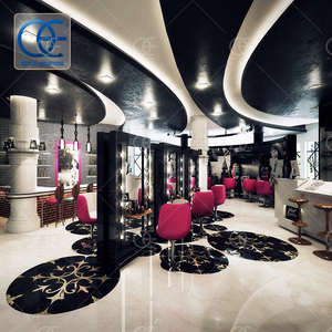 Attrezzature per parrucchieri Design personalizzato espositore per parrucchieri vetrina forniture di bellezza negozio mobili specchi per parrucchieri - Product Image 5