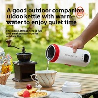 Tasse à eau électrique portable avec logo personnalisé, bouilloire de 500ml, chauffe-eau en acier avec contrôle de la température, chauffe-tasse à café intelligent