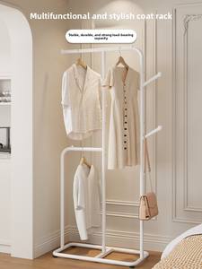 JIABEIHAO <span class=keywords><strong>Perchero</strong></span> Metálico Sencillo de <span class=keywords><strong>Pie</strong></span> para Secar y Almacenar Ropa, Ideal para Dormitorios y Habitaciones Pequeñas - Product Image 3