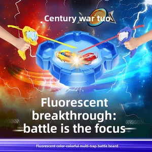 Saihong Century Battle Top Upgraded Edition Launch Set War God Gaia Thunder God Ray Plastic Sounding Spinning Top Toy for - Product Image 2