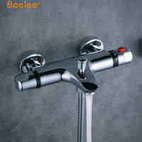 Beelee Salle de bain Solaire Thermostatique Bain Douche Robinet Thermostatique Douche Mitigeur