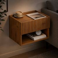 Table de chevet flottante moderne pour chambre à coucher, ensemble de 2, petits espaces, armoire murale, tiroir de rangement, couleur personnalisée, MDF