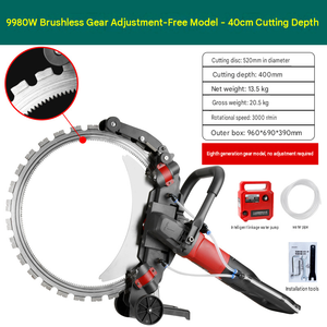 Sega <span class=keywords><strong>a</strong></span> <span class=keywords><strong>Disco</strong></span> Singolo per Taglio Muri, <span class=keywords><strong>Tagliamuri</strong></span> Senza Polvere per Calcestruzzo e Pietra - Product Image 4