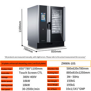 <span class=keywords><strong>Four</strong></span> à convection à vapeur à haute efficacité <span class=keywords><strong>four</strong></span> à vapeur <span class=keywords><strong>et</strong></span> cuisson tout en un <span class=keywords><strong>four</strong></span> <span class=keywords><strong>combiné</strong></span> à nettoyage automatique utilisation commerciale électrique - Product Image 2
