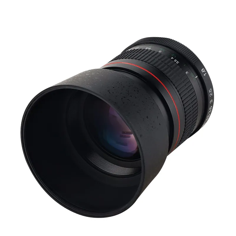 Lightdow 85mm F1.8-F22 manuel odak portre Lens kamera <span class=keywords><strong>Nikon</strong></span> için Lens Canon <span class=keywords><strong>EOS</strong></span> 550D 600D 700D 5D 6D 7D 60D DSLR kameralar