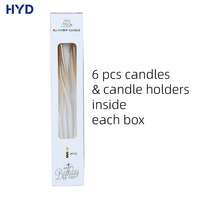 Bougies d'anniversaire incurvées personnalisées 2026 pour gâteaux, décorations de fête de Pâques et du Ramadan - 12cm*0.31cm, sans fumée, effet nacré, écologiques