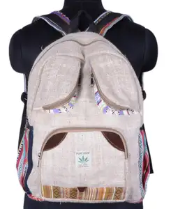 Canvas Natural Backpack HBBH 0005