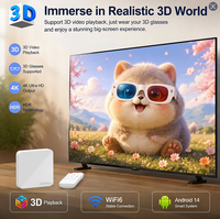 Boîtier TV Android 14 OEM H96 Max 3518B RK3518 avec Wi-Fi double bande 2.4G/5G, lecteur multimédia intelligent 4K, 2 Go/16 Go, pour divertissement à domicile