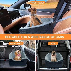 Asiento elevador desmontable y lavable para mascotas, cama de asiento de coche para perros pequeños y medianos - Product Image 6
