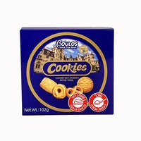 Biscuits au beurre moelleux 102g, biscuits sucrés, boîte exquise, en-cas de pâtisserie, biscuits sablés, vente en gros B2B