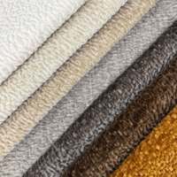 Tissus d'ameublement en microfibre chenille 100 % polyester tricoté de qualité supérieure, ignifuges, pour canapés, textiles de maison et automobiles