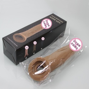 Anneau de pénis réutilisable <span class=keywords><strong>en</strong></span> TPE souple imperméable IPX7 de 21 cm, 108 g, allongeant et épaississant, extenseur de pénis - Product Image 5
