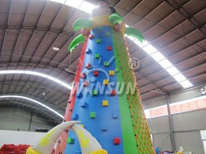 WINSUN Jeux de mur d'escalade gonflable personnalisé, tour d'obstacles, trampoline, équipement de mur d'escalade gonflable en forme de rocher, <span class=keywords><strong>location</strong></span> - Product Image 2