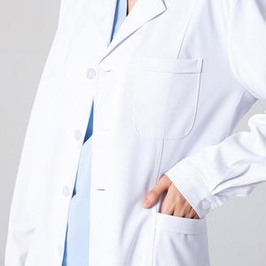 Abbigliamento da lavoro medico estivo diretto antirughe <span class=keywords><strong>camice</strong></span> bianco per studenti di medicina e medici tessuto abbigliamento da laboratorio - Product Image 3