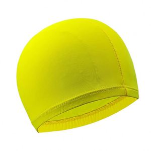 Bonnet de bain sportif en Spandex et Polyester pour hommes, femmes et enfants, couleur unie, protège les oreilles, pour cheveux longs, accessoires de natation en Nylon - Product Image 1