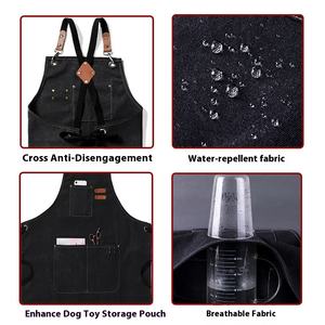 Wholesale Cotton Waterproof Oil <b>Canvas</b> <b>Apron</b> Coffee Milk Tea Shop Waist for Home Kitchen Gardening Work - Product Image 5